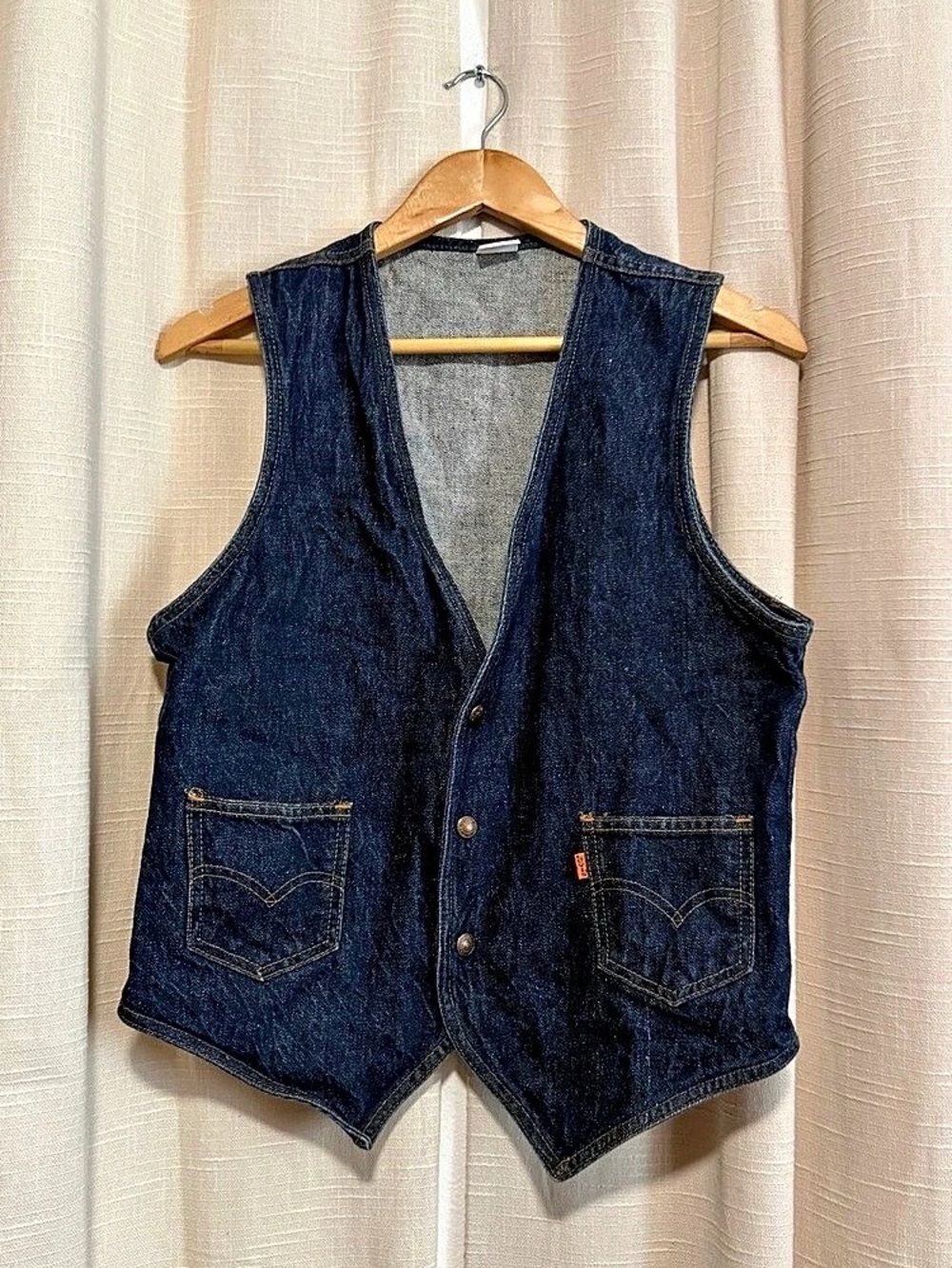 Vintage 70s/80s Levi's Denim Vest in Blue